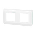 Plaque de finition horizontale Mosaic pour 2x2 modules blanc antimicrobien