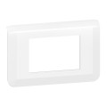 Plaque de finition Mosaic pour 3 modules blanc