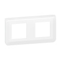 Plaque de finition horizontale Mosaic pour 2x2 modules blanc