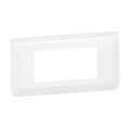 Plaque de Finition Blanche Horizontale pour 4 Modules Mosaic Legrand