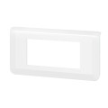 Plaque de Finition Blanche Horizontale pour 4 Modules Mosaic Legrand