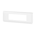 Plaque de finition horizontale Legrand Mosaic pour 6 modules blanc