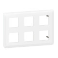 Plaque de Finition Blanche pour 2x3x2 Modules Mosaic Legrand