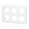 Plaque de Finition Blanche pour 2x3x2 Modules Mosaic Legrand