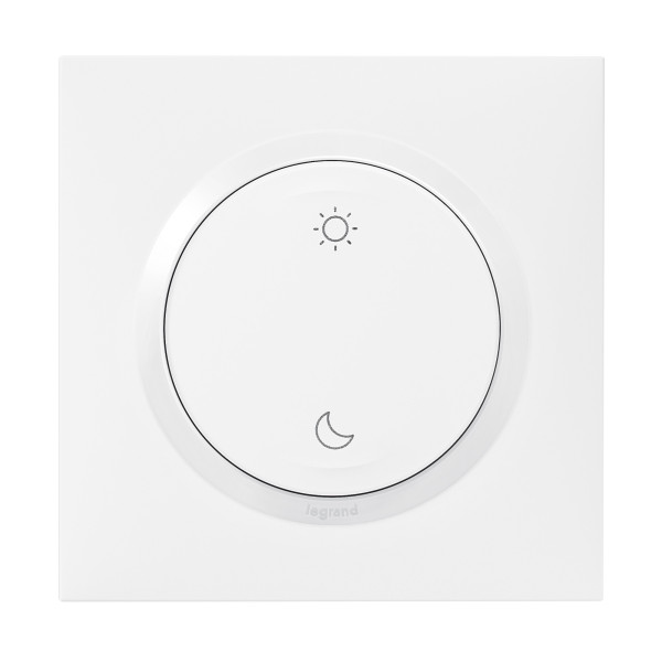 Commande sans fil/pile Lever/Coucher Dooxie Netatmo - autonome, extra-plate, blanche