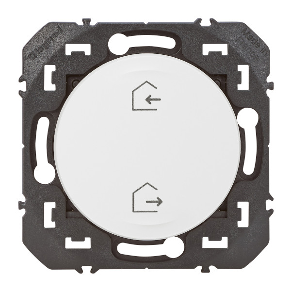 Commande générale sans fil Dooxie With Netatmo - blanche, autonome, extra-plate