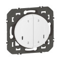 Commande sans fil 4 scénarios Dooxie With Netatmo, blanc, sans plaque