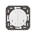 Commande sans fil 4 scénarios Dooxie With Netatmo, blanc, sans plaque