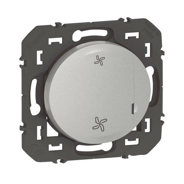Commande sans fil pour VMC connectée Dooxie With Netatmo, effet alu, sans plaque