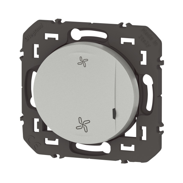 Commande sans fil pour VMC connectée Dooxie With Netatmo, effet alu, sans plaque