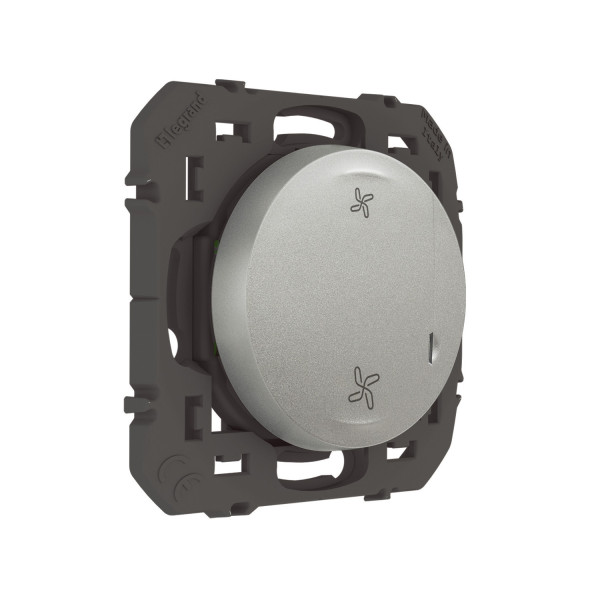 Commande sans fil pour VMC connectée Dooxie With Netatmo, effet alu, sans plaque