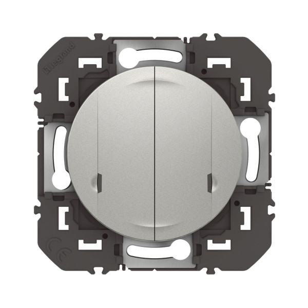 Interrupteur double connecté avec Neutre Dooxie 2x250W compatible Home + Control Netatmo