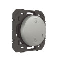 Commande sans fil Lever/Coucher Dooxie With Netatmo, effet alu, à équiper de plaque