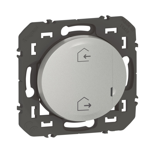 Commande sans fil Départ/Arrivée Dooxie With Netatmo, aluminium, à équiper de plaque