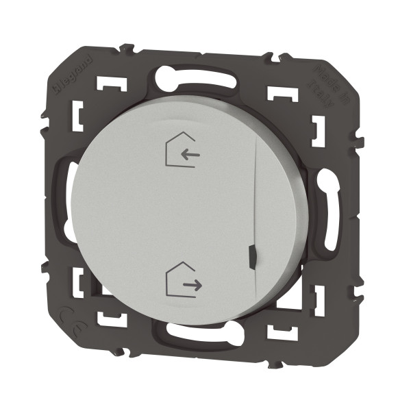 Commande sans fil Départ/Arrivée Dooxie With Netatmo, aluminium, à équiper de plaque