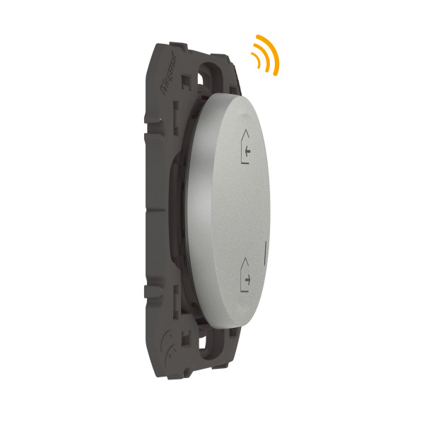 Commande sans fil Départ/Arrivée Dooxie With Netatmo, aluminium, à équiper de plaque