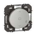 Interrupteur connecté pour volet roulant Dooxie With Netatmo, effet aluminium