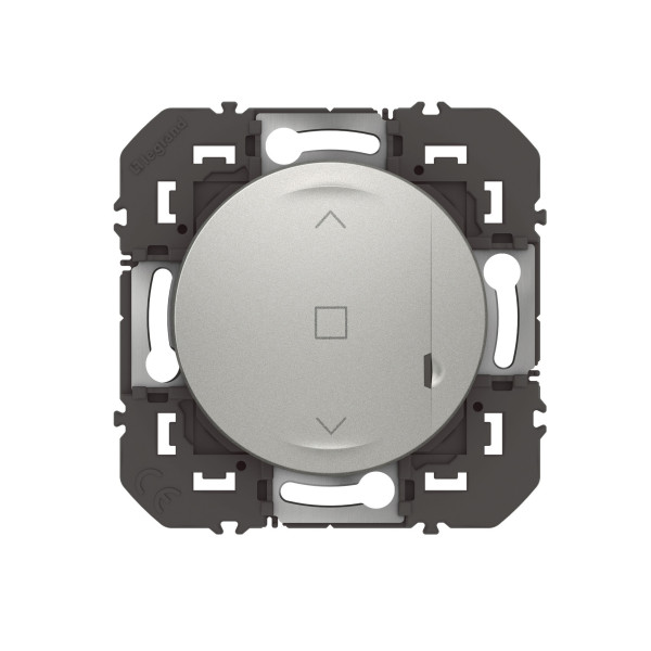 Interrupteur connecté pour volet roulant Dooxie With Netatmo, effet aluminium