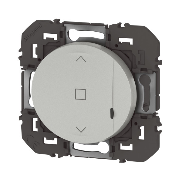 Interrupteur connecté pour volet roulant Dooxie With Netatmo, effet aluminium