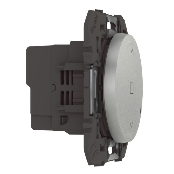 Interrupteur connecté pour volet roulant Dooxie With Netatmo, effet aluminium