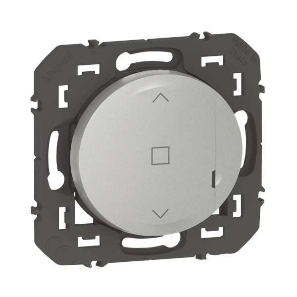 Commande sans fil pour volet roulant connecté Dooxie With Netatmo, effet alu, sans plaque