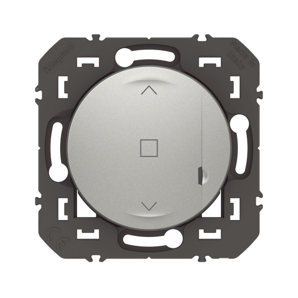 Commande sans fil pour volet roulant connecté Dooxie With Netatmo, effet alu, sans plaque