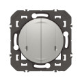 Commande Double Sans Fil pour Éclairage/Prise Dooxie With Netatmo - Effet Aluminium