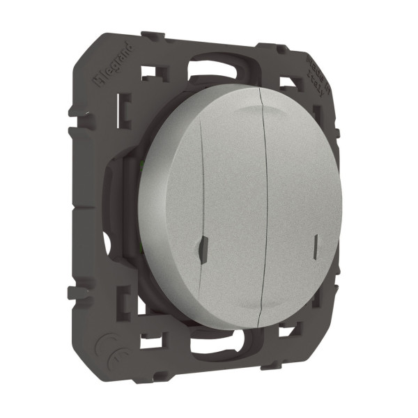 Commande Double Sans Fil pour Éclairage/Prise Dooxie With Netatmo - Effet Aluminium