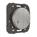Commande Double Sans Fil pour Éclairage/Prise Dooxie With Netatmo - Effet Aluminium