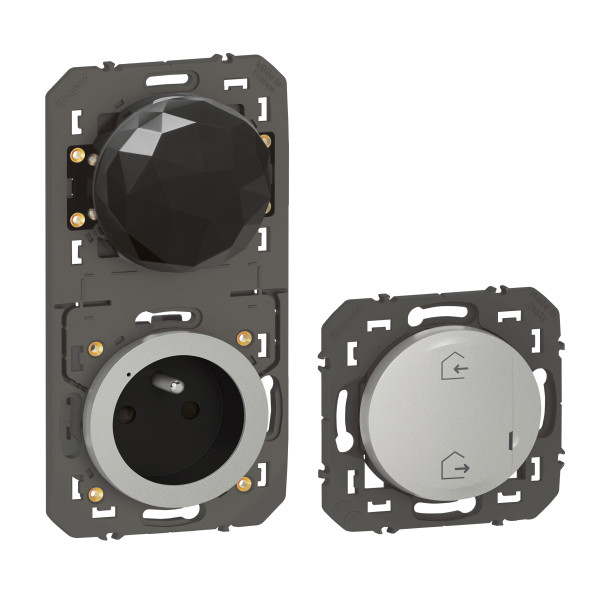 Pack de démarrage Dooxie connecté With Netatmo sans plaque, effet aluminium
