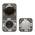 Pack de démarrage Dooxie connecté With Netatmo sans plaque, effet aluminium