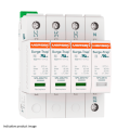 Parafoudre Mersen 4P 40kA Uc275V 4 modules Type 2 débrochable