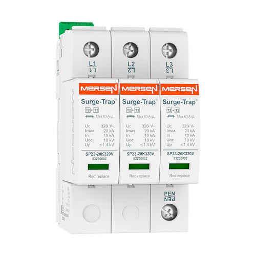 Parafoudre type 2+3, 20ka, uc320v, 3+0 tnc, 3 pôles, 3 mods, remote