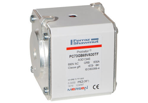 Fus - ultra rapide - 73 - gr - 690vac - 630a - percu - filetés