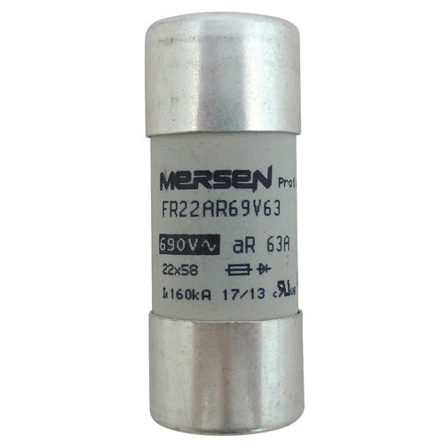 Fusible 22x58 ar 63a - non - 690v
