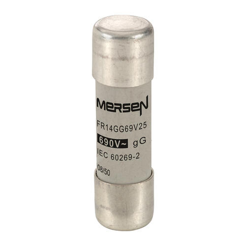 Cartouche fusible Mersen type gG 25A sans indicateur 14x51 mm 690V