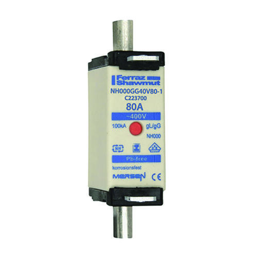 Fusible nh000 gg 80a - indicateur - 400v