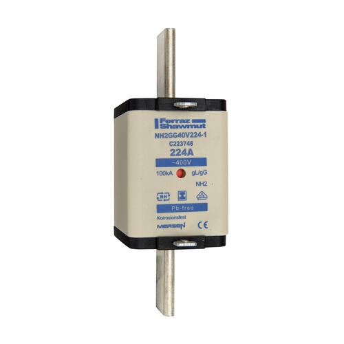 Fusible nh2 gg 224a - indicateur - 400v