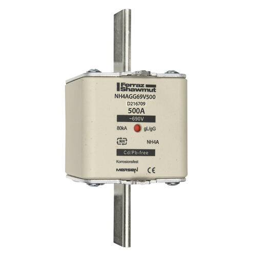 Fusible nh4a gg 500a - indicateur - 690v