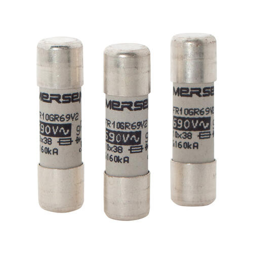 Cartouche fusible Mersen type gG 2A sans indicateur 10x38 mm 500V