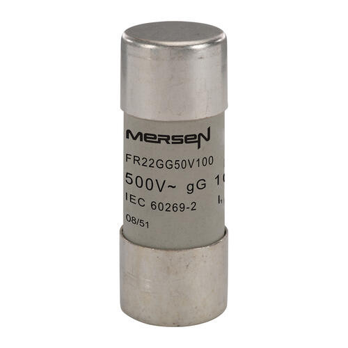 Cartouche fusible Mersen type gG 100A sans indicateur 22x58 mm 500V