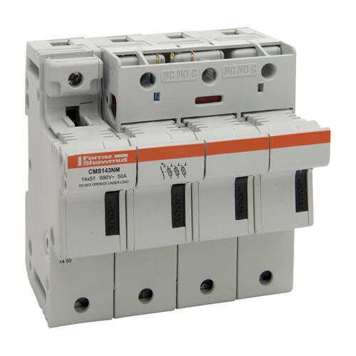 Porte-Cartouche fusible Mersen Modulostar 3P+N 50A pour Cartouche fusible 14x51mm avec microcontact IP20