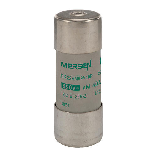 Cartouche fusible Mersen type aM 40A avec percuteur 22x58 mm 690V