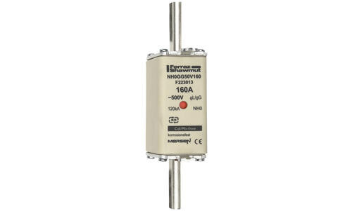 Fusible nh0 gg 160a - indicateur - 500v