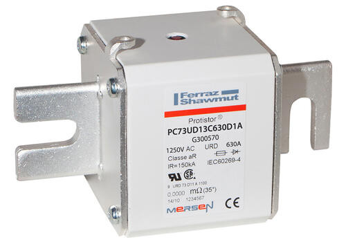 Fusible73 type din110 ar 630a - indicateur - 1250v