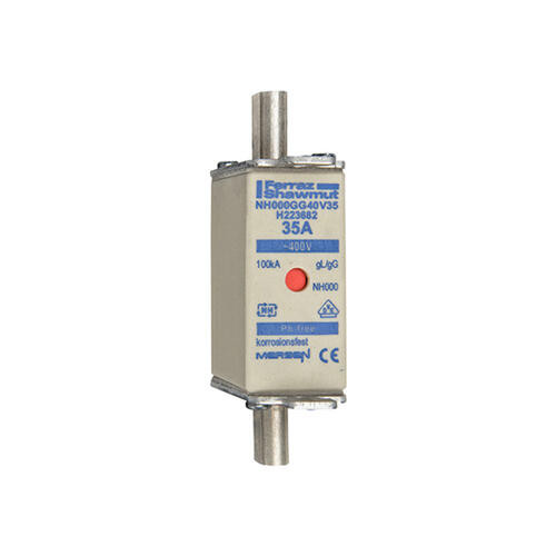 Fusible nh000 gg 35a - indicateur - 400v