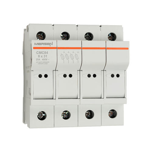 Porte-Cartouche fusible Mersen Modulostar 4P 25A pour Cartouche fusible 8x32mm IP20