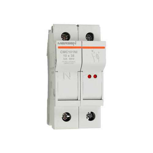 Porte-Cartouche fusible Mersen Modulostar 1P+N 32A pour Cartouche fusible 10x38mm IP20 avec indicateur visuel