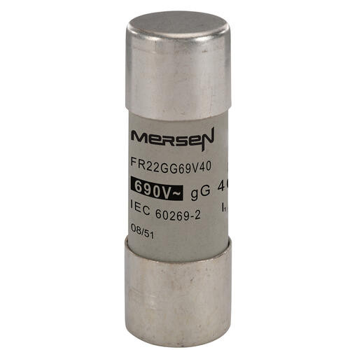 Cartouche fusible Mersen type gG 40A sans indicateur 22x58 mm 690V