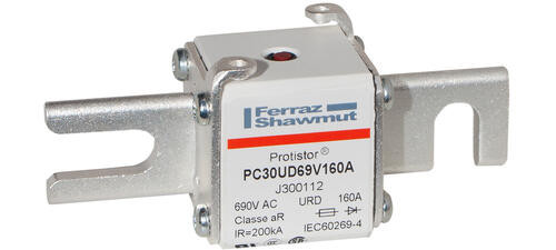 Fusible30 type din80 ar 160a - indicateur - 690v